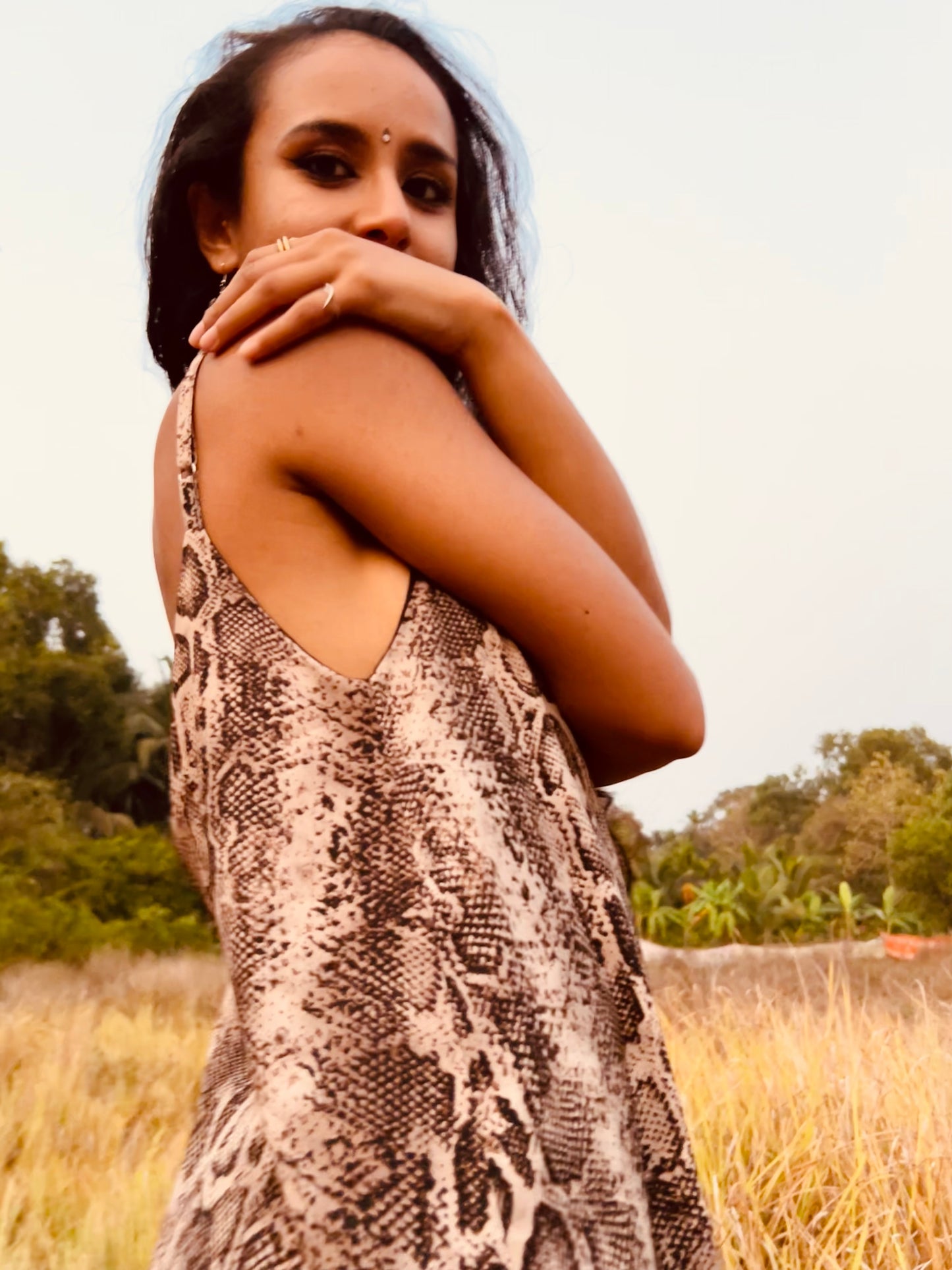 SNAKE01 LONG DRESS