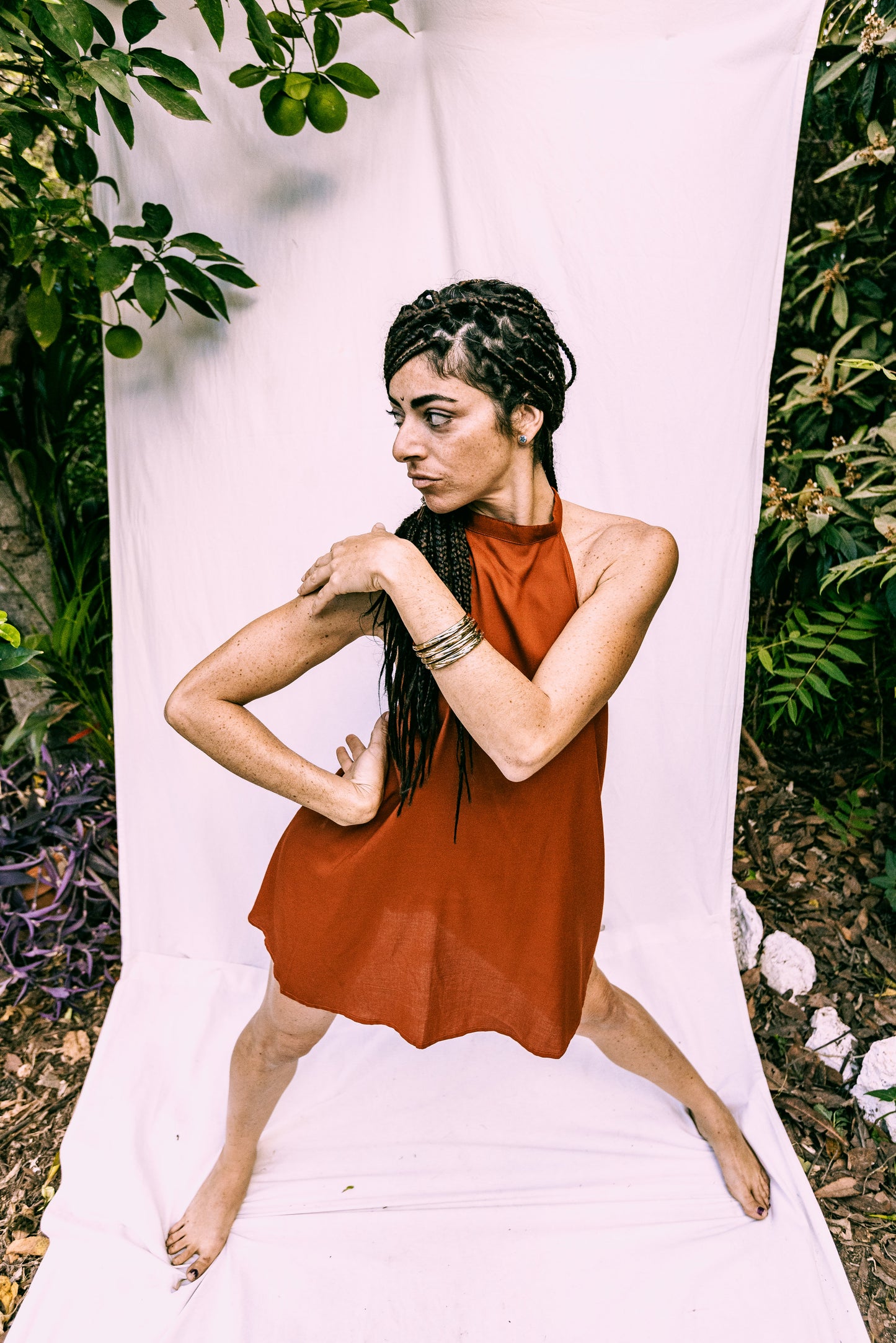 GAYATRI Mini Dress in Cotone