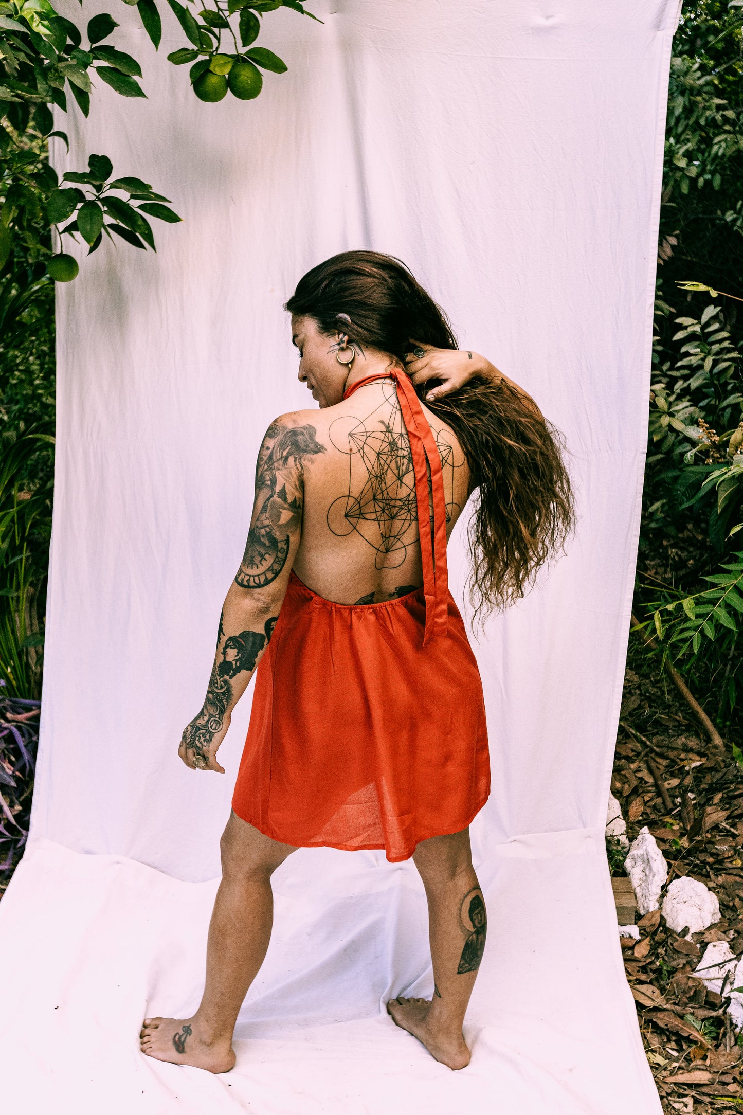 GAYATRI Mini Dress in Cotone