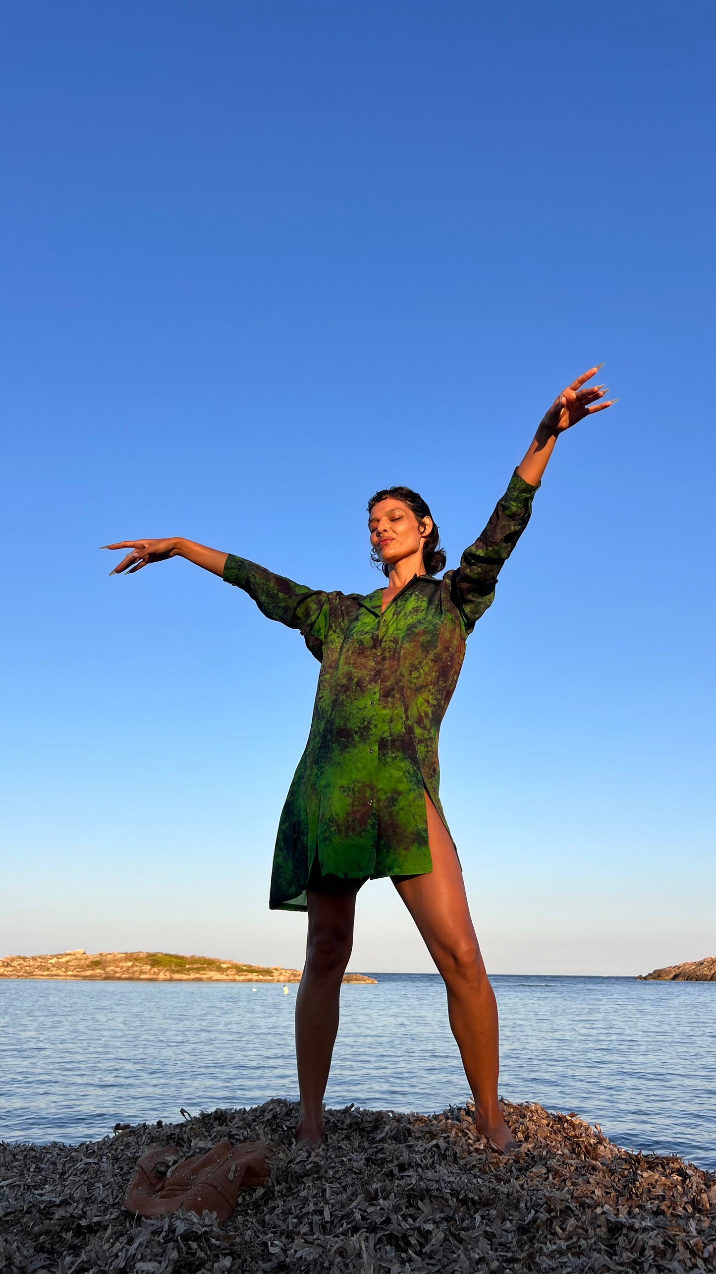 Peridot Silk Shirt