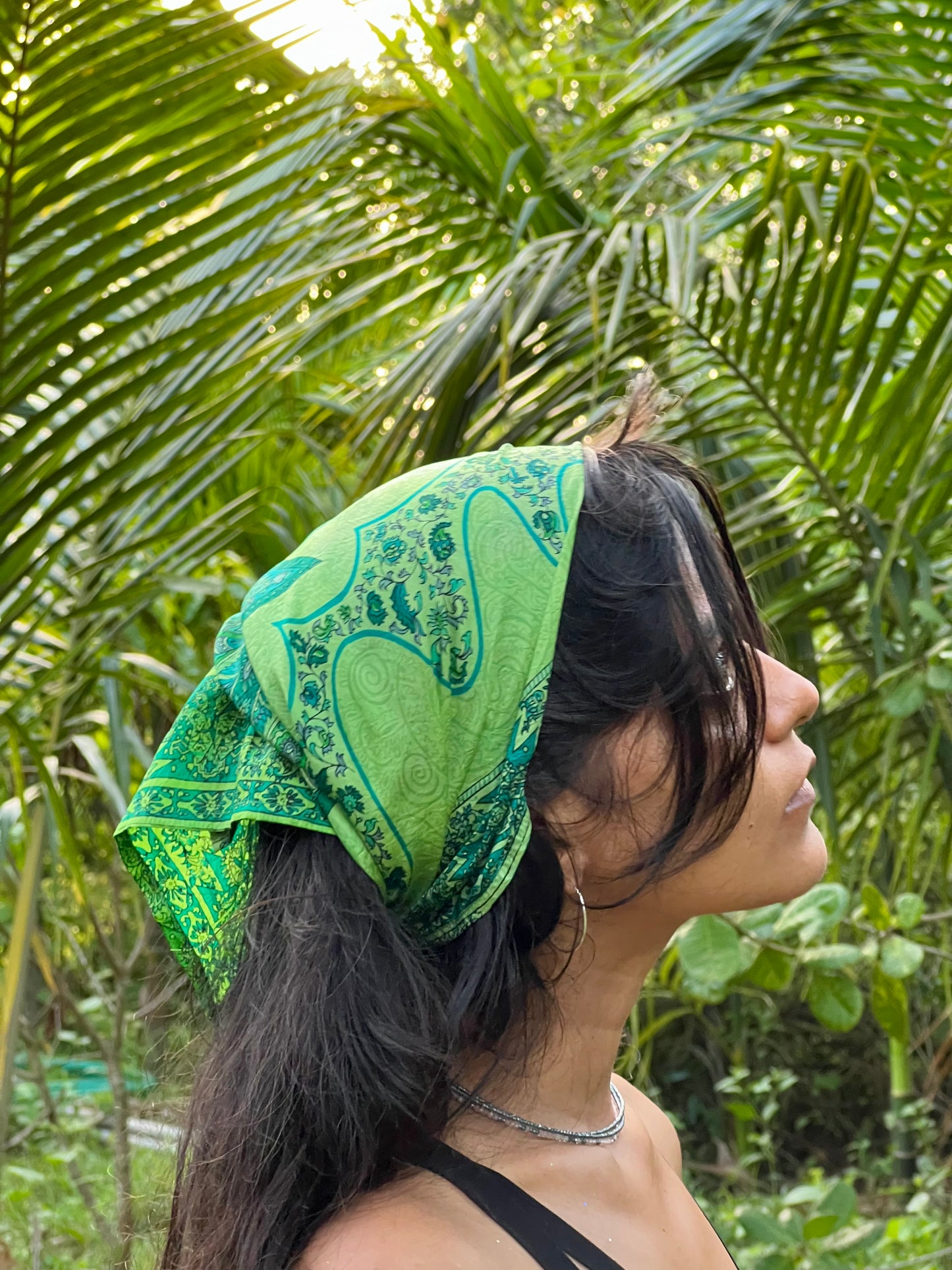 BANDANA SAREE •100% Silk•