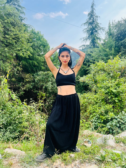 GYPSY SET Long Skirt & Top in Cotton Crepe