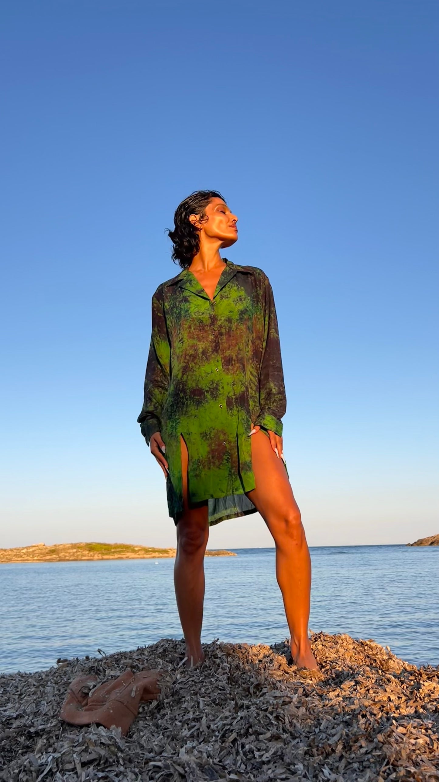Peridot Silk Shirt