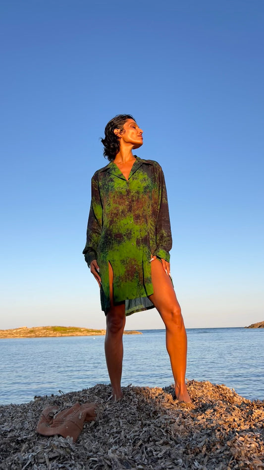 Peridot Silk Shirt
