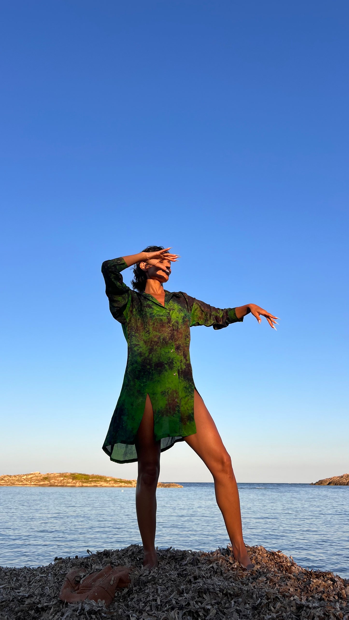 Peridot Silk Shirt