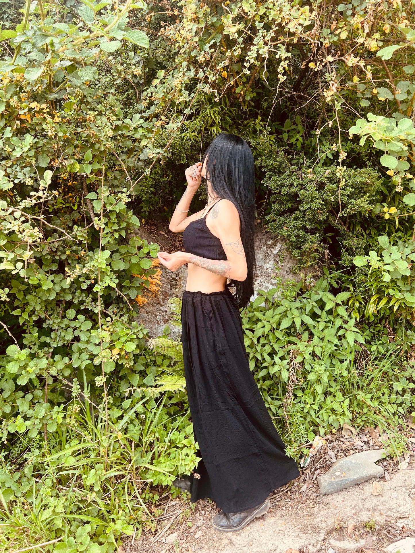 GYPSY SET Long Skirt & Top in Cotton Crepe