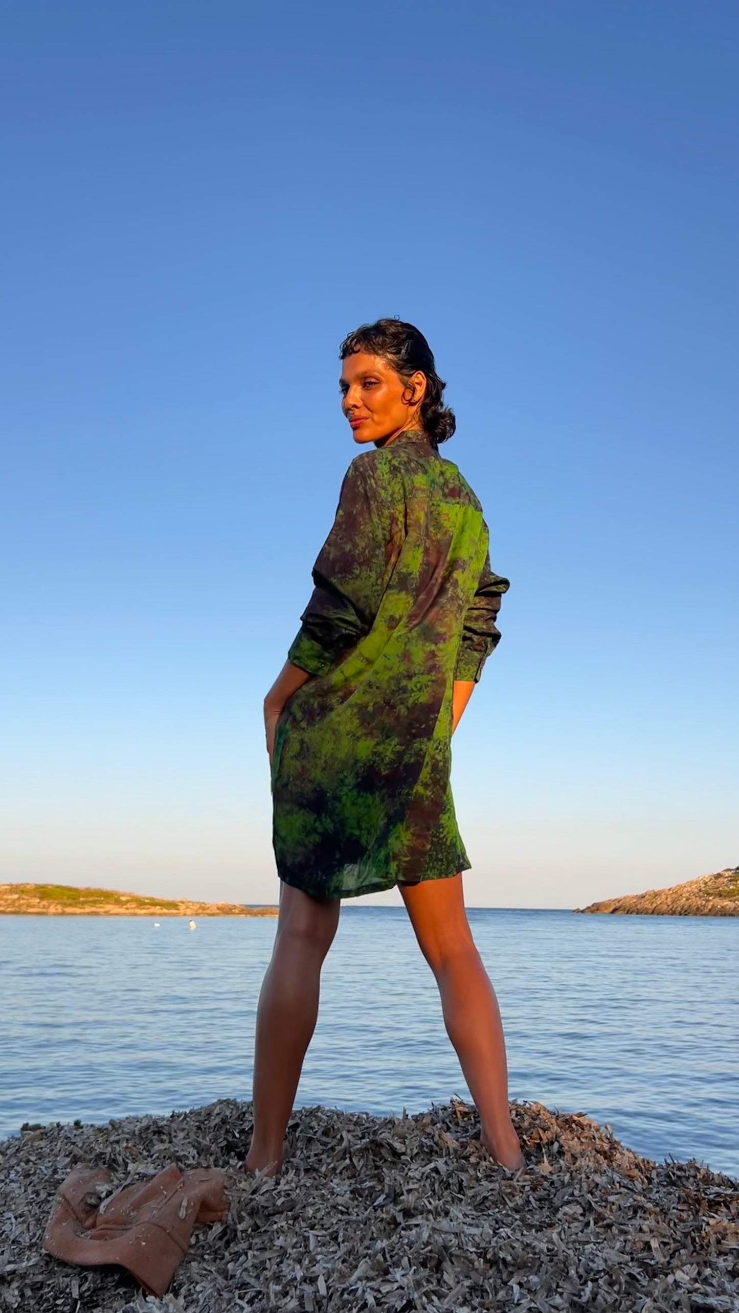 Peridot Silk Shirt
