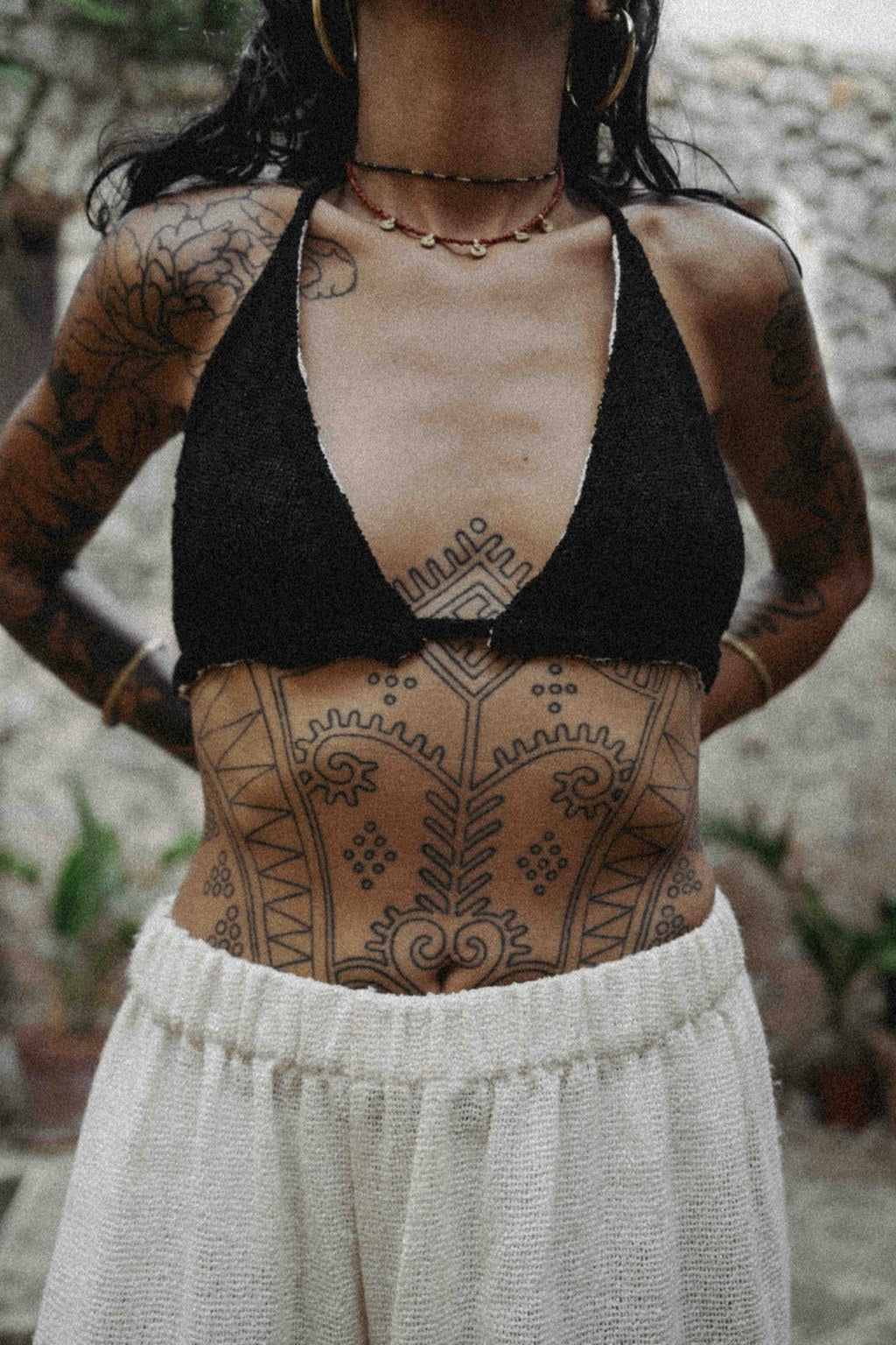 Reversible Cotton Bikini Top