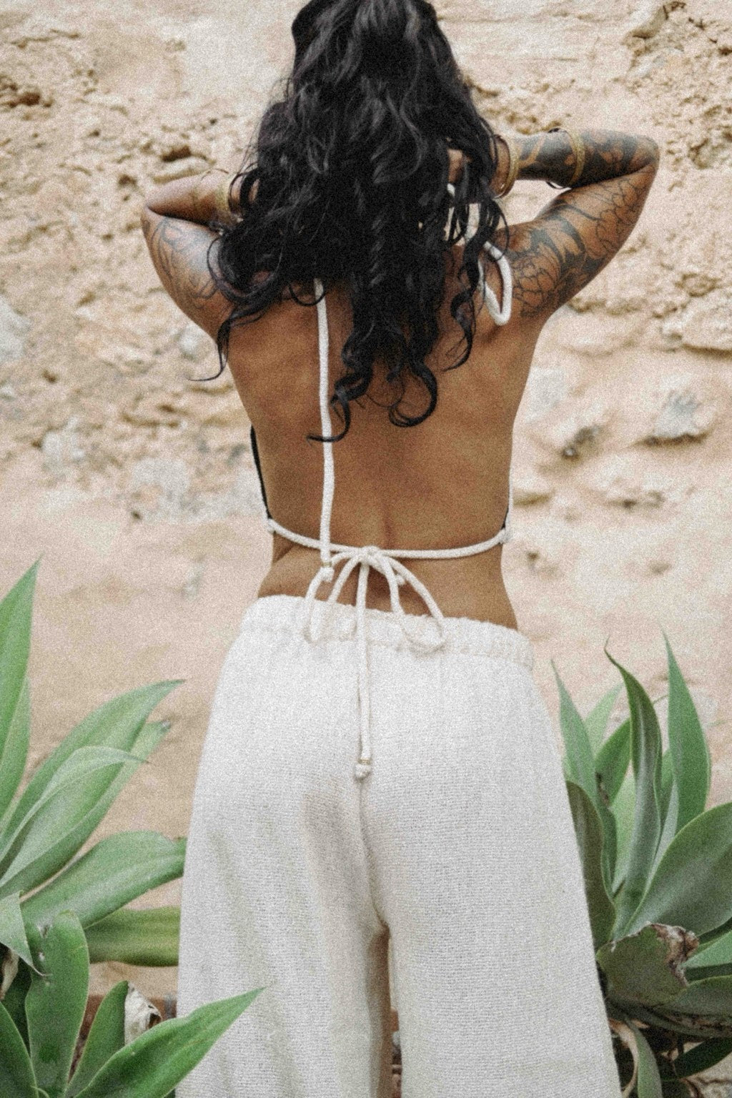 Reversible Cotton Bikini Top