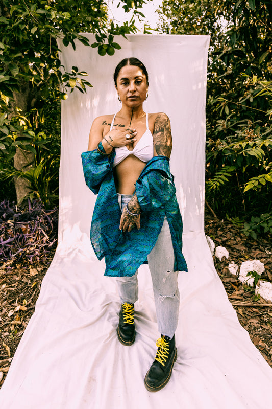 KIMONO-SHIRT •100% Silk •